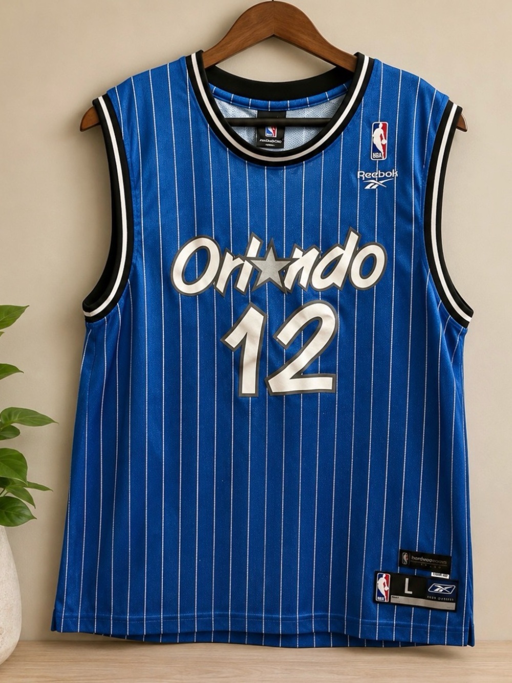 Vintage Y2K Reebok Dwight Howard #12 Orlando Magic Hardwood Classics Jersey L